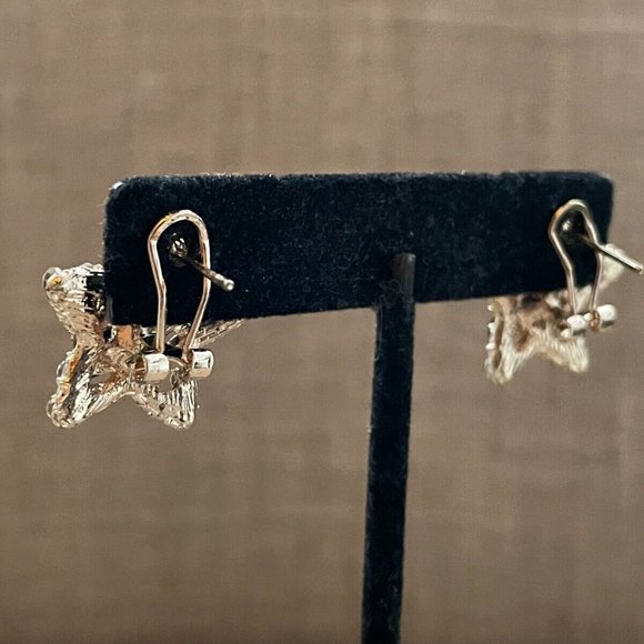 Women Earrings Fashion Black/Gold Tone Fashion Jewelry Crystals Accent - Picture 12 of 12